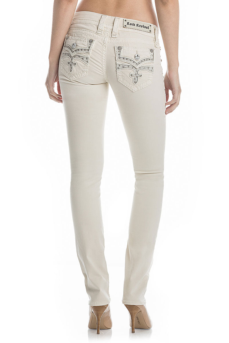 Rock revival store white jeans womens