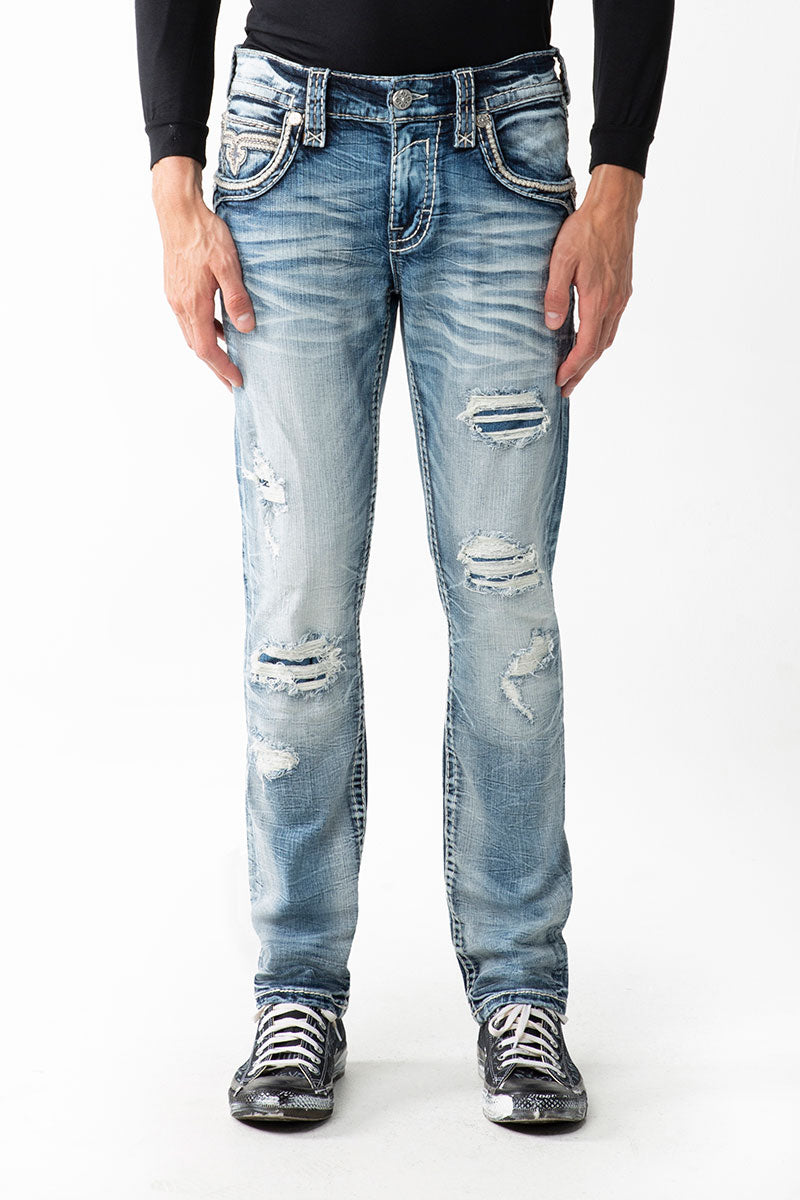 Kinsly A202 Rock Revival Jeans Herren