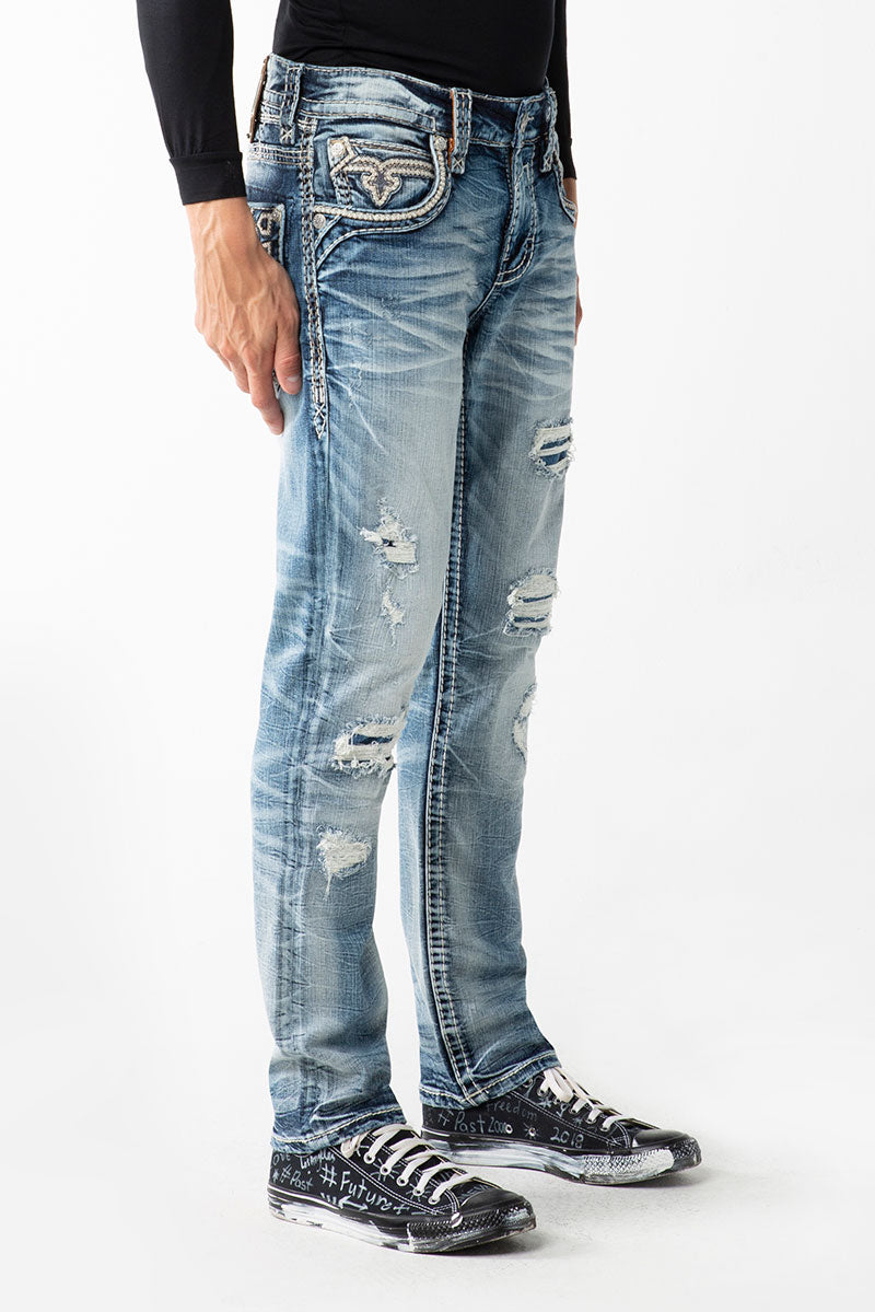 Kinsly A202 Rock Revival Jeans Herren