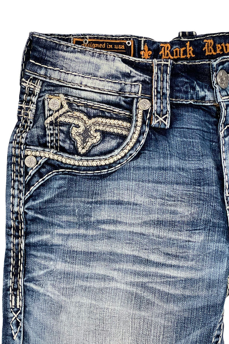 Kinsly A202 Rock Revival Jeans Herren